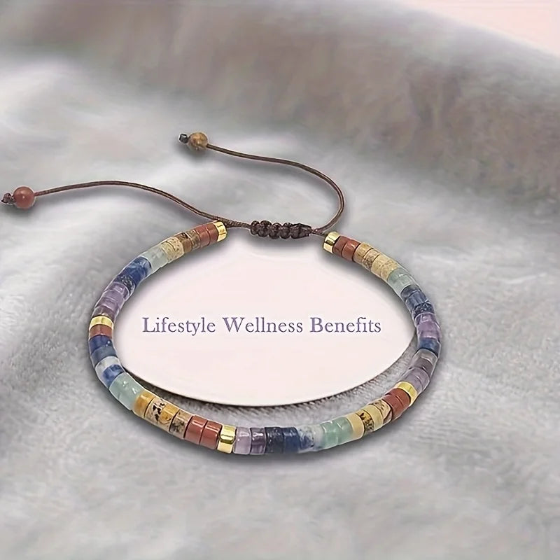 7 Chakra Natural Stone Bracelet