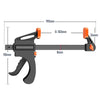 4-Inch Quick-Release Woodworking Bar Clamps (Set of 2 or 5)