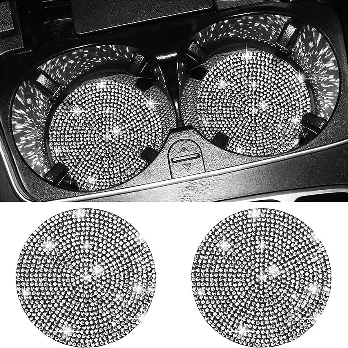 Crystal Car Cup Coasters (Set of 2)