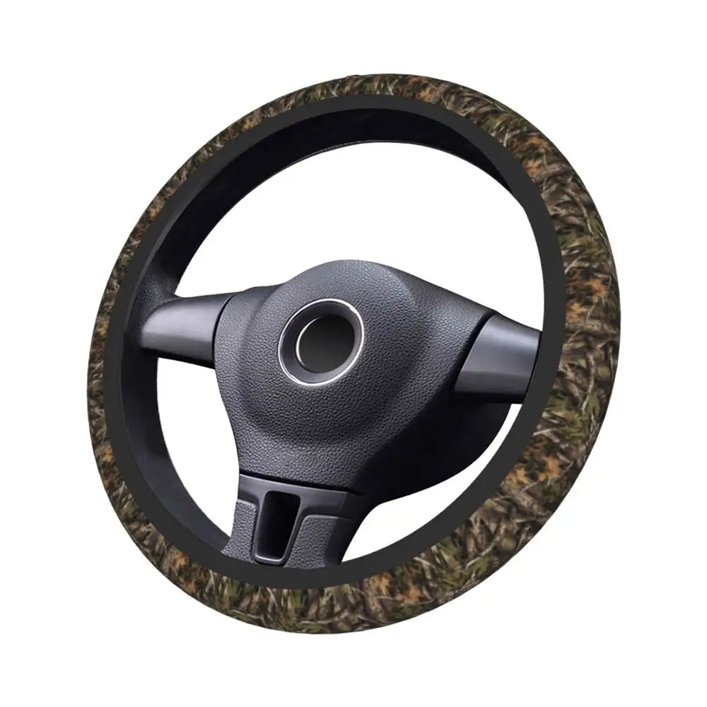 Tree Camouflage Elastic Steering Wheel Cover