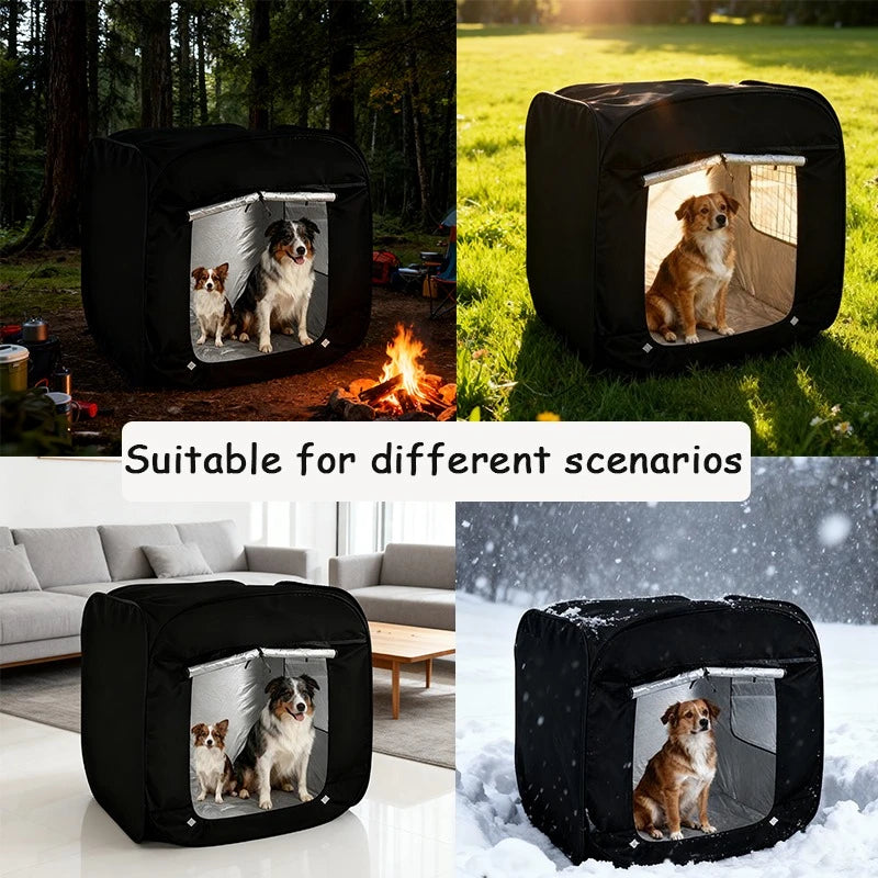 Extra Large Foldable Pet Tent with Thermal Lining
