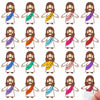 Jesus Loves You Waterproof Vinyl Sticker Pack