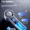 Portable Rechargeable Fan with LED Display