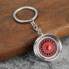 Gearbox Keychain with Turbo Hub and Brake Disc Pendant