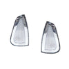 Clear plastic front side marker light housing for a Dodge Charger, showing the lens shape.