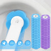 Disposable Toilet Brush Set with Wall-Mounted Holder and Refill Heads