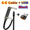 Flat USB-C Fast-Charging Cable with Foldable Phone Stand