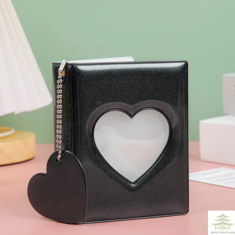 Heart-Shaped Photo Card Holder with 32 Pockets