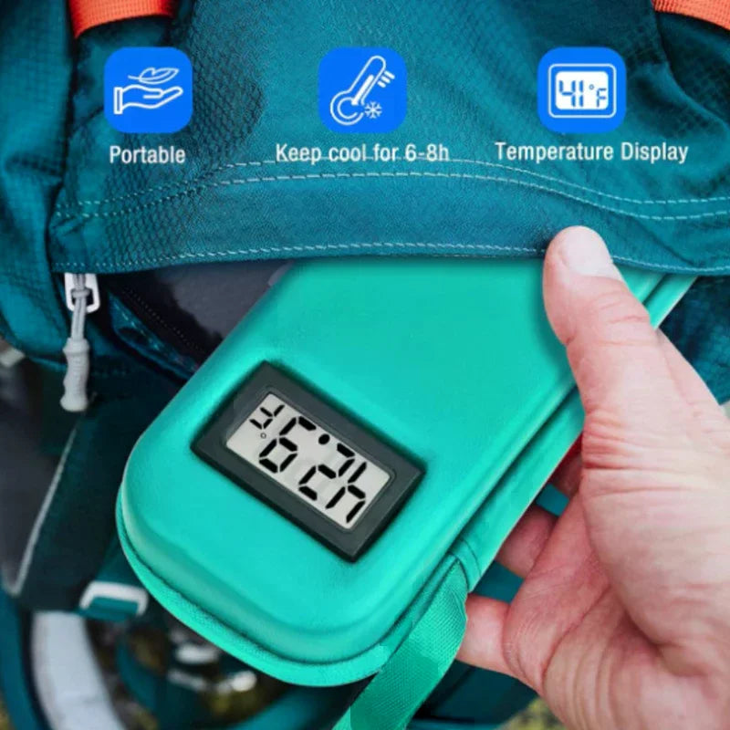 Funda Enfriadora Portátil para Insulina con Pantalla Digital