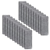 A set of three reusable microfiber mop pad replacement heads arranged in a fan shape.