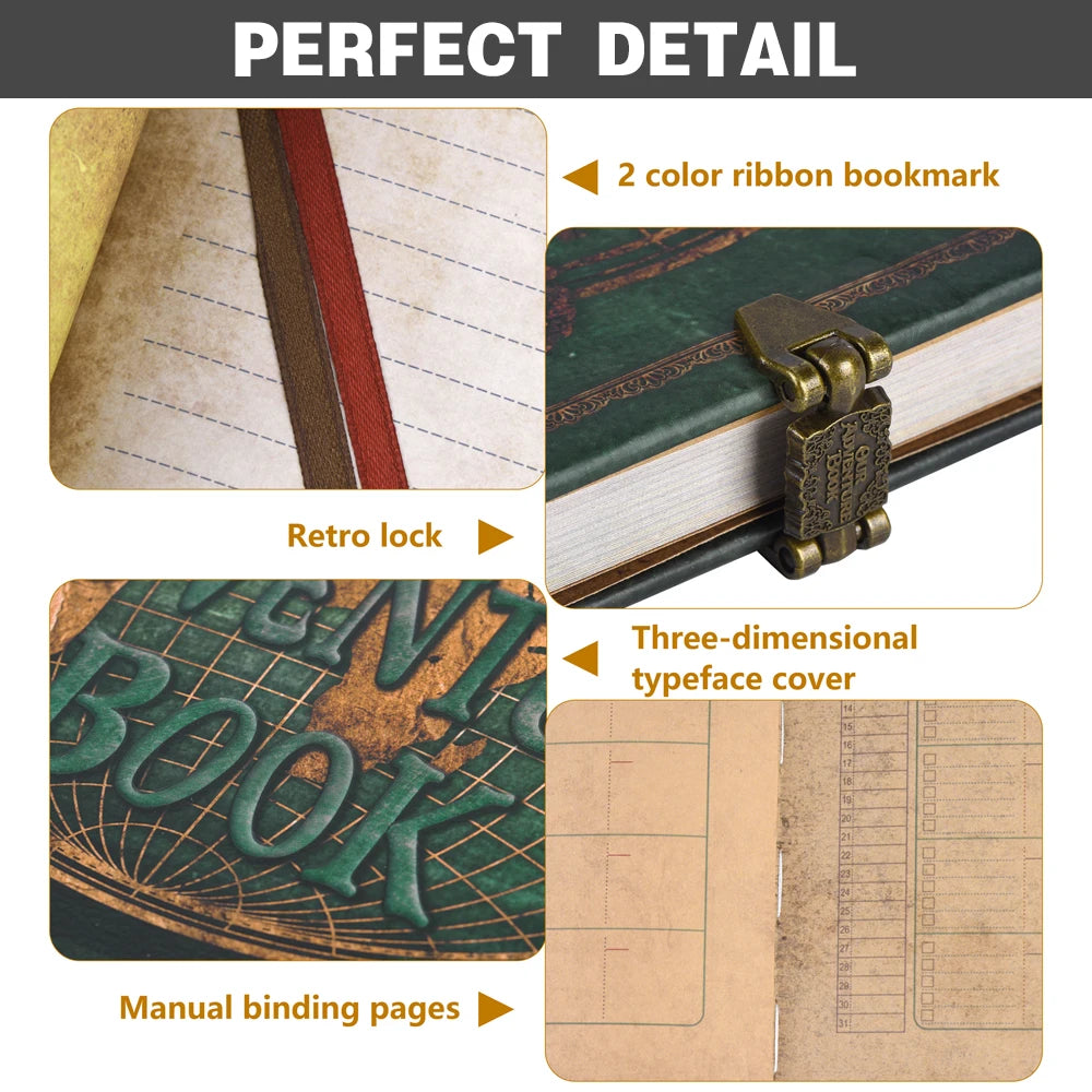 Vintage Leather-Style DIY Travel Photo Album for Memories