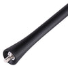 Black universal 9-inch car radio antenna with a threaded mounting point