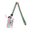 Retro Tape Design Lanyard with Card Holder