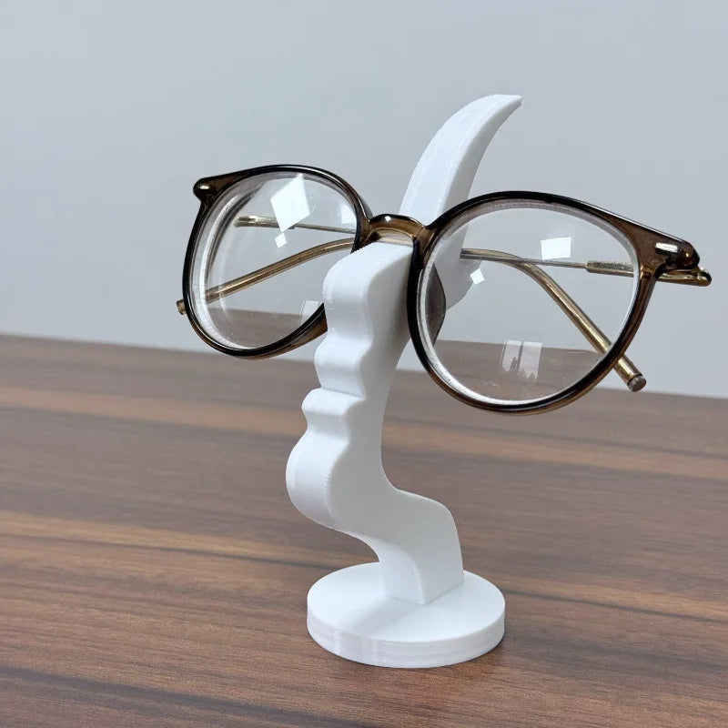Minimalist 3D Printed Profile Face Eyeglass Holder