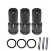 Impact Socket Adapter Set: 1/2" Square to 1/4" Hex Quick-Release Converter