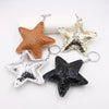 Cartoon Star-Shaped Leather Car Hanging Ornament