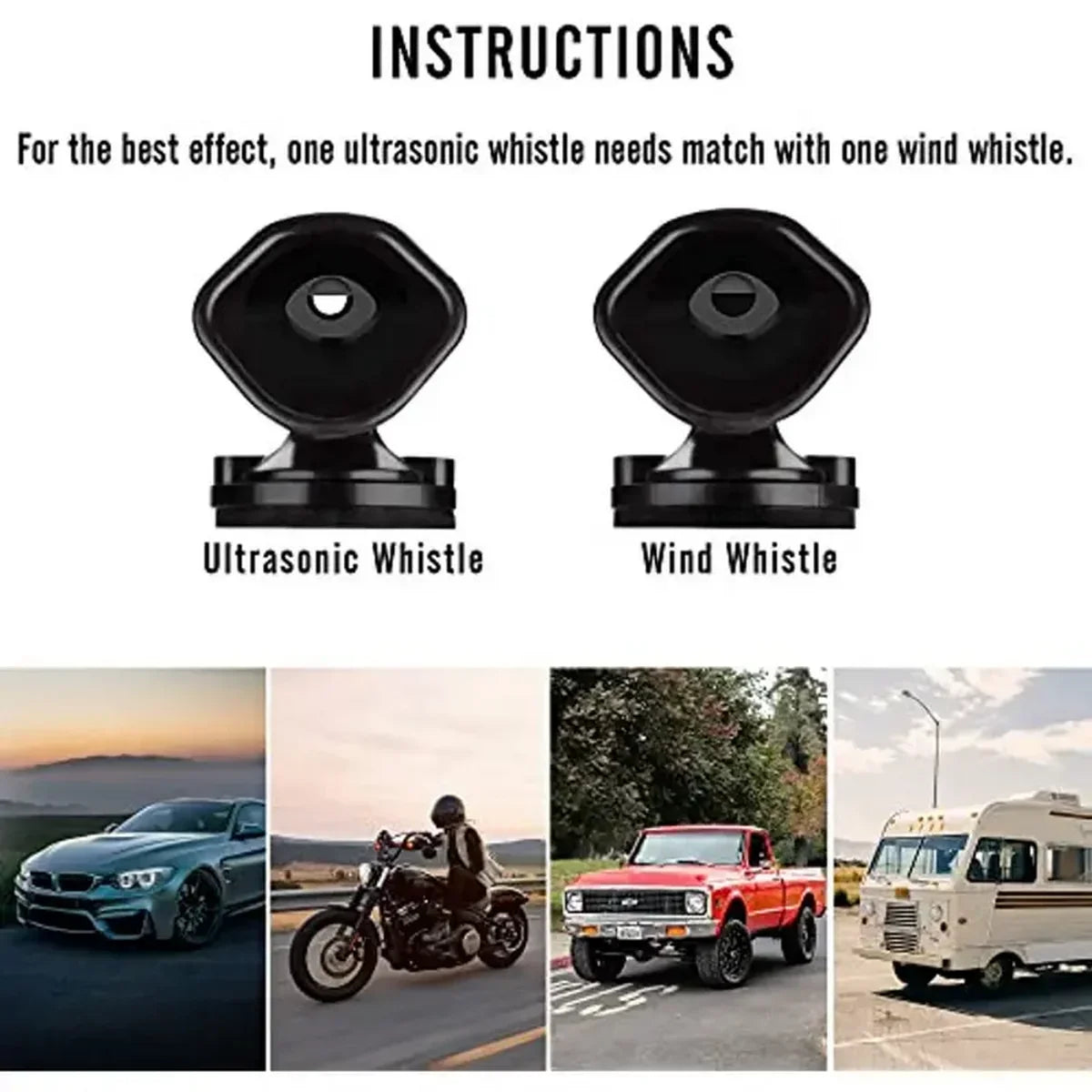 Ultrasonic Car Deer Whistle for Road Safety
