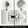 Stainless Steel Hinge Repair Plate Set for Cabinet Doors