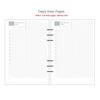 Daily inner pages notebook with ruled lines and a coverless design