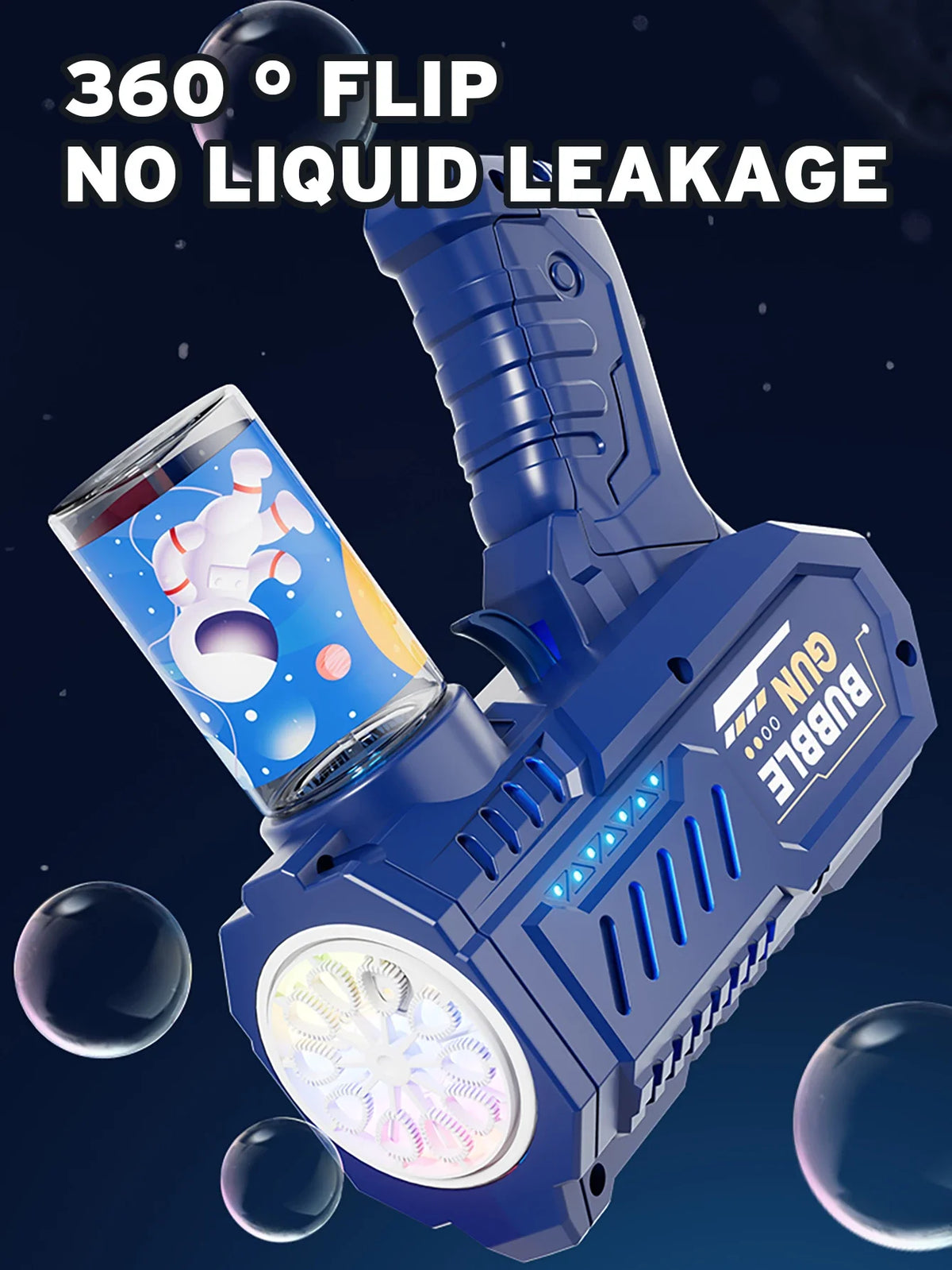 Automatic Bubble Blower Gun with Rocket Launcher
