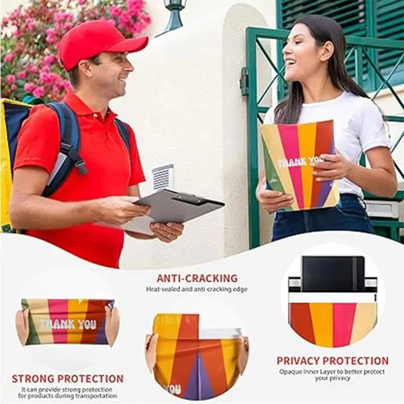 Floral Waterproof Self-Seal Mailing Bags