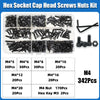 12.9 Grade Carbon Steel Hex Socket Cap Screw and Nut Assortment Kit