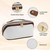 Large-Capacity Waterproof Travel Makeup Bag with Durable PU Leather & Smart Organization