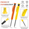 Professional Carpenter Pencils with Built-in Sharpener (Set of 6)