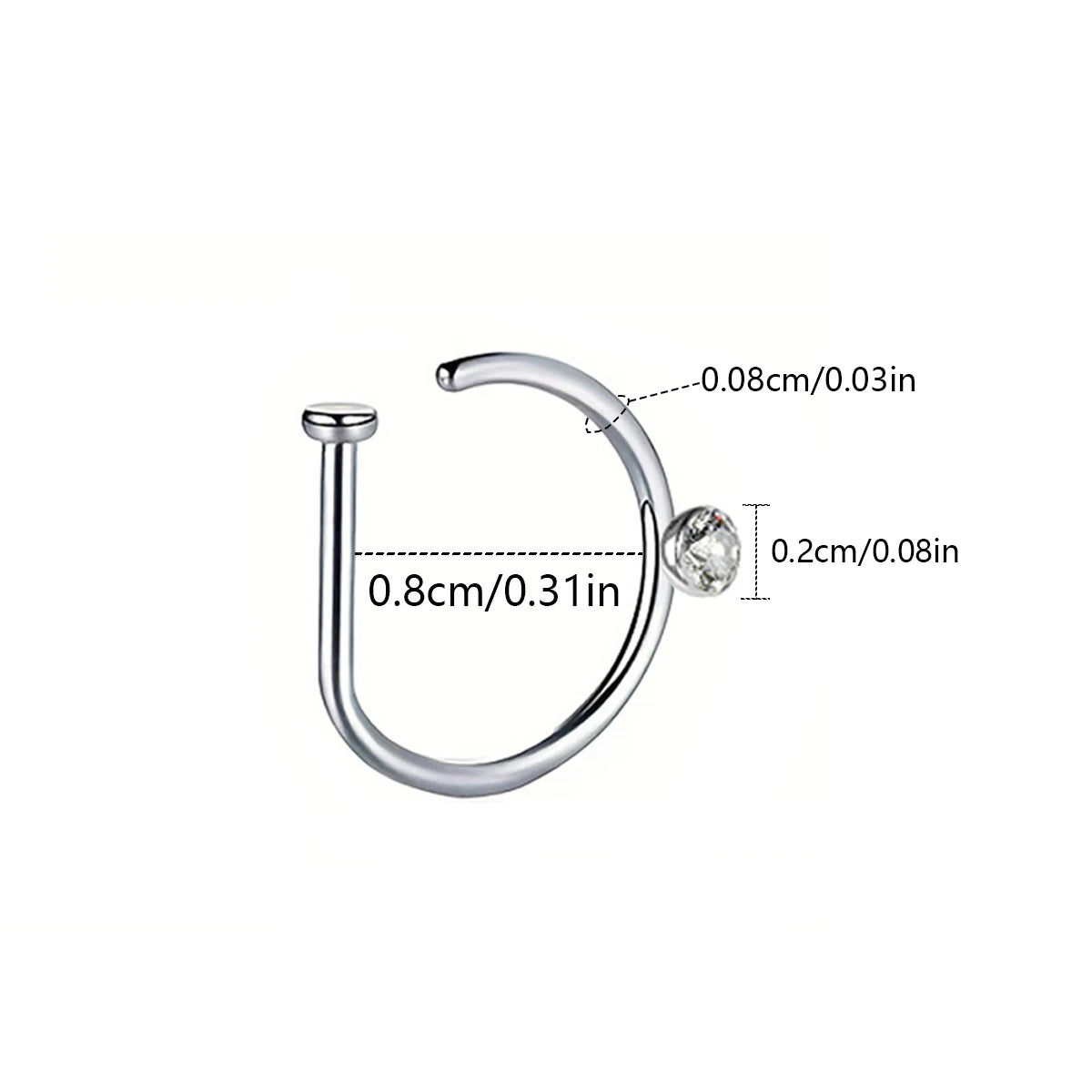Durable Stainless Steel Nose Clip Body Jewelry