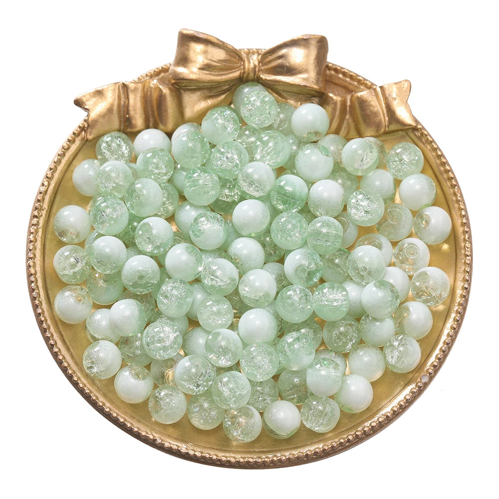 Colorful Glass Crackle Beads for Jewelry Making