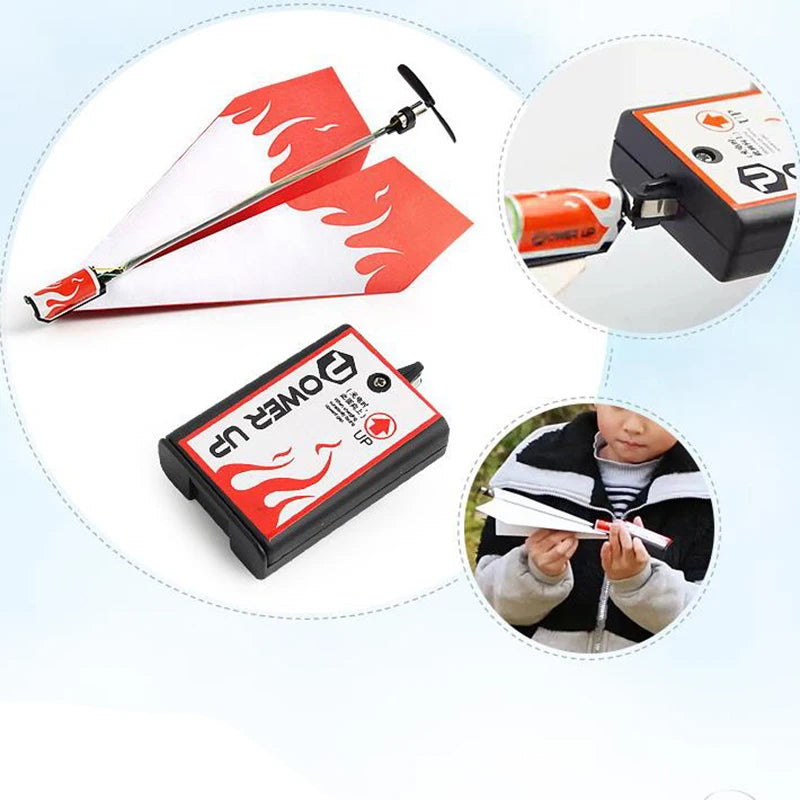 Kit de Avión de Papel Motorizado DIY