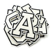 Large White Letter Patch for DIY Clothing Customization