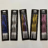 Spiral Birthday Cake Candles, Set of 6 Long Thin Decorative Candles for Cakes and Desserts