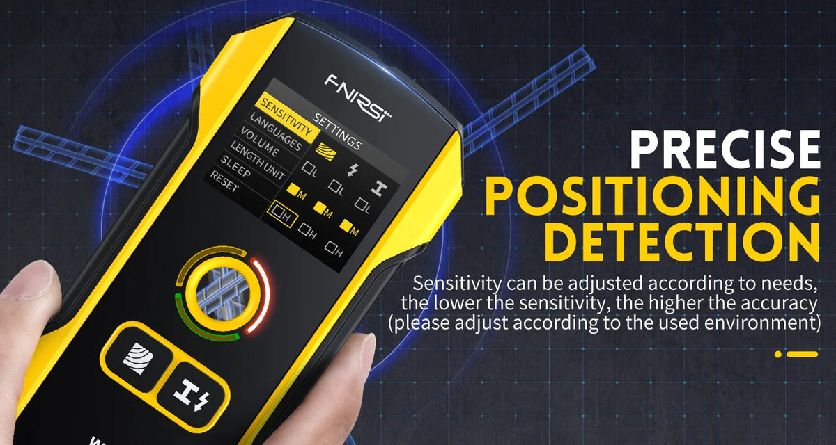 Wall Scanner Stud Finder with TFT Display and AC Wire Detection