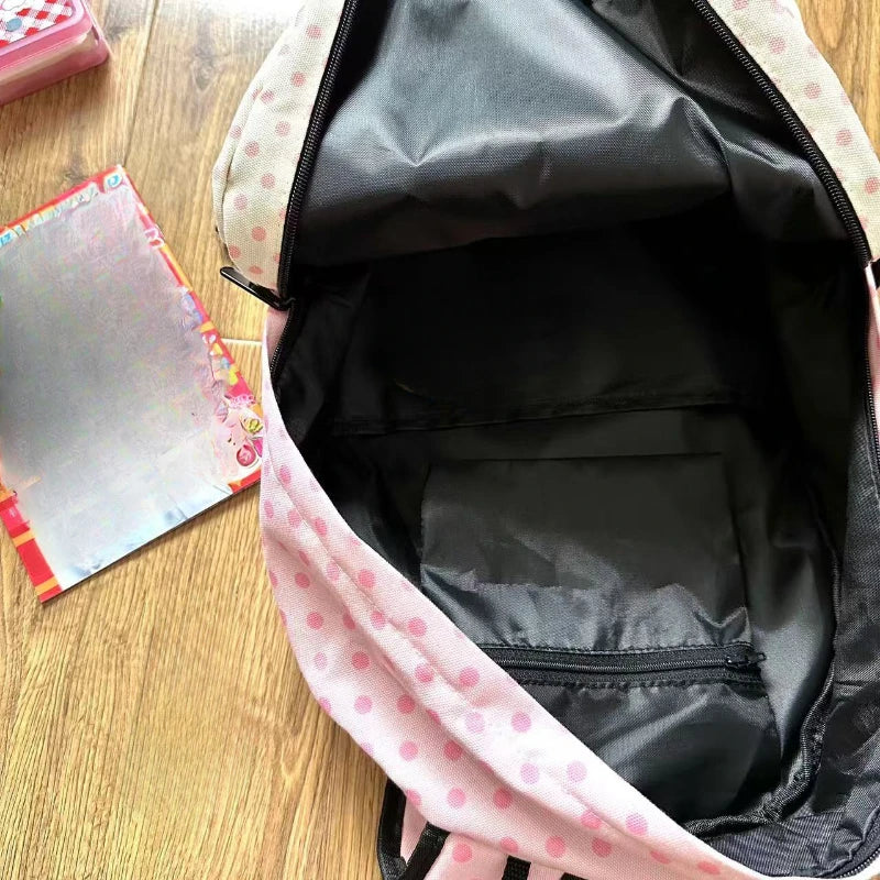 Vintage Patchwork Cat Backpack with Contrast Color Design