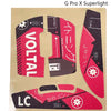 G Pro X Superlight mouse grip tape featuring red and black patterns for enhanced control