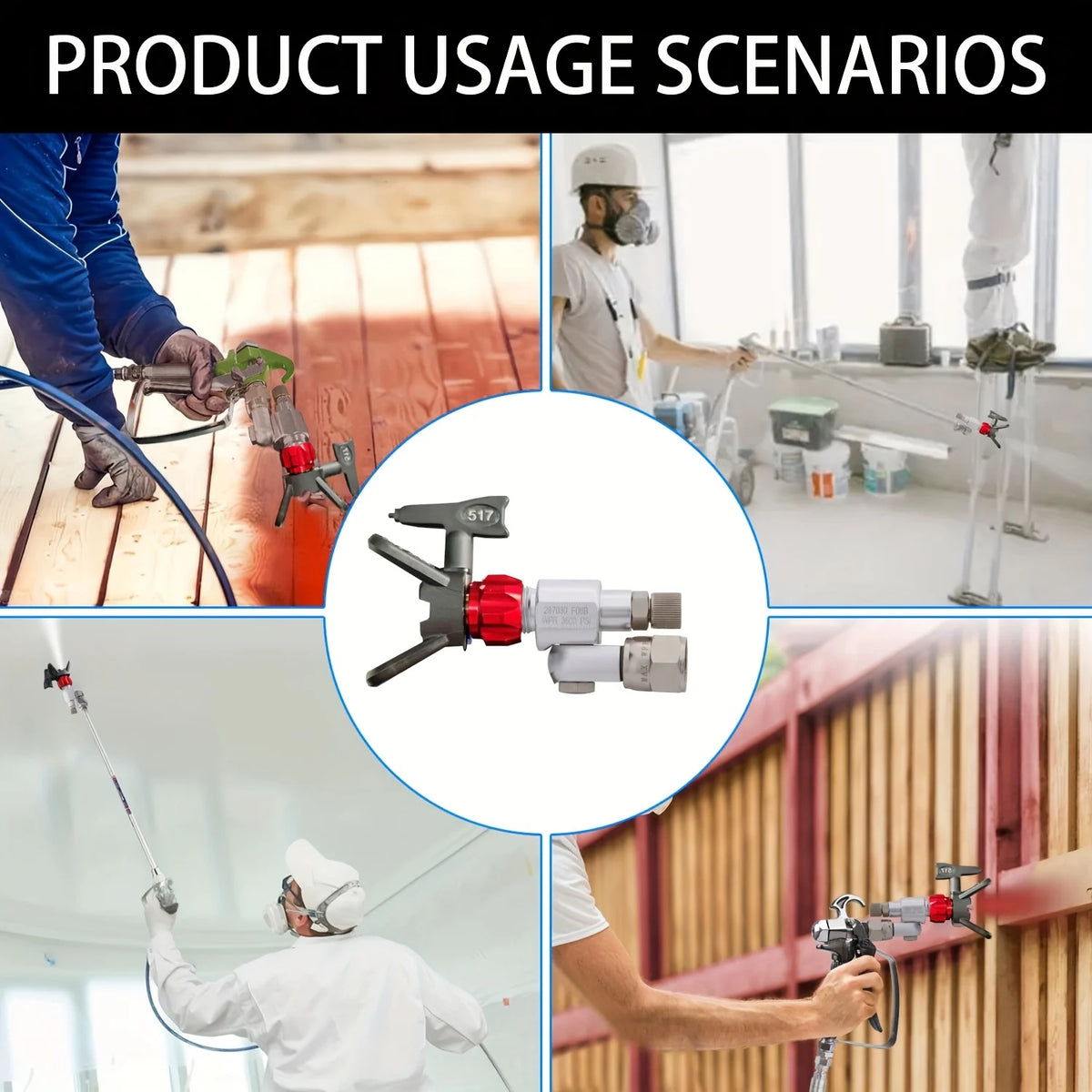 Airless Paint Spray Gun Shut-Off Valve with Swivel Joint Extension