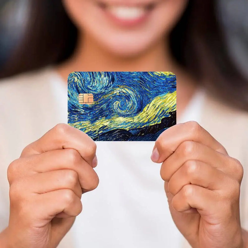 Skin para Tarjeta de Crédito Estilo Van Gogh