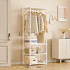 Space-Saving Multi-Use Coat Rack with Storage Shelf
