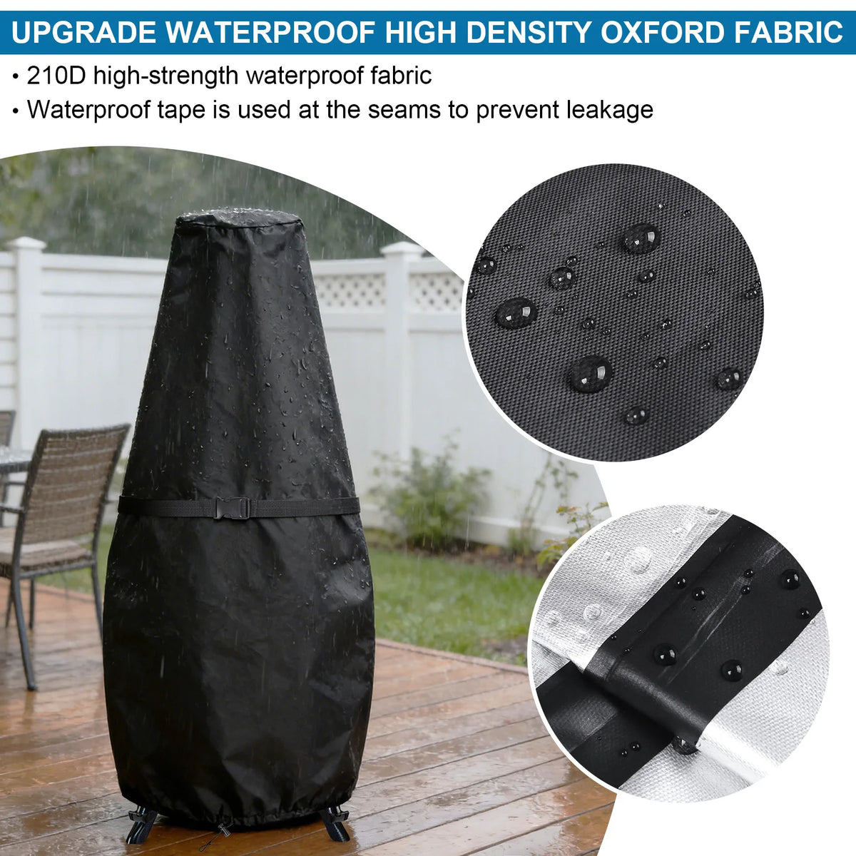 Waterproof Grill Cover with Adjustable Straps