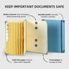 Emergency Preparedness Document Organizer with Accordion Pockets