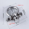 Heavy-Duty 304 Stainless Steel Pulley with Silent Bearing shown in a top-down view with dimensions.