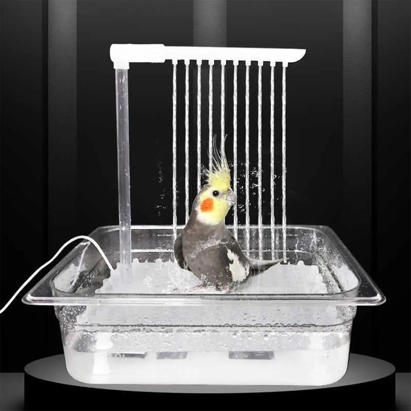 Fuente de Agua para Aves con Ducha USB Automática