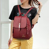 Vintage Leather Women's Backpack with Spacious Interior