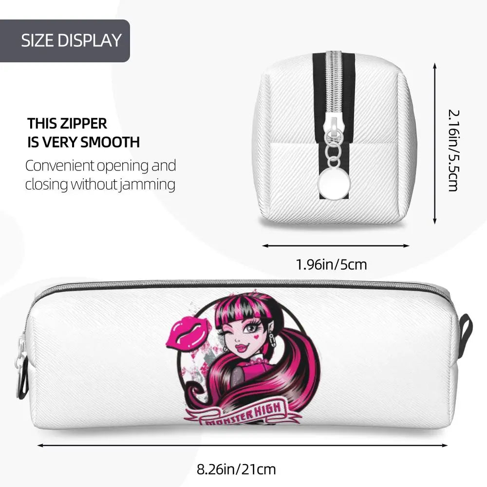 Monster High Pink Pattern Pencil Case