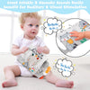 High-Contrast Soft Cloth Book with 3D Touch & Sensory Sounds for Babies 0-12 Months