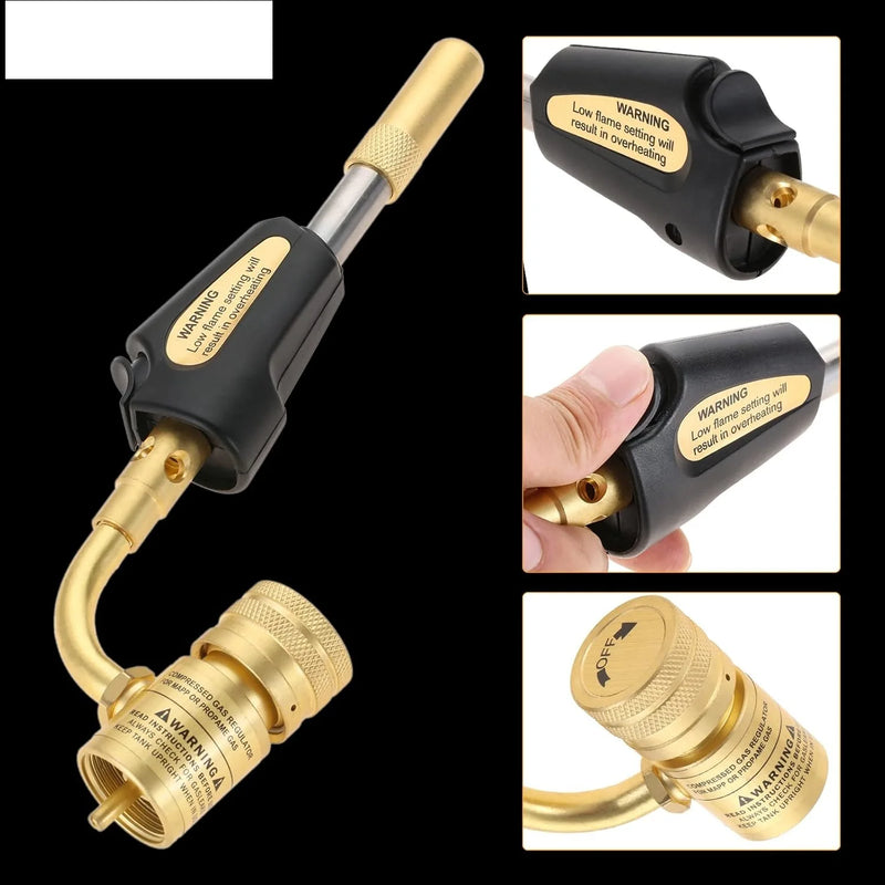 Adjustable Turbo Torch with Self-Ignition Trigger