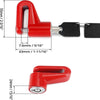 Heavy Duty Disc Brake Wheel Lock for Bicycles, Scooters, and Motorcycles
