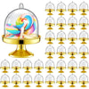 Mini Candy Cupcake Stand Holder with Clear Dome Lid