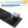 Foldable Solar Power Bank with Dual USB Ports